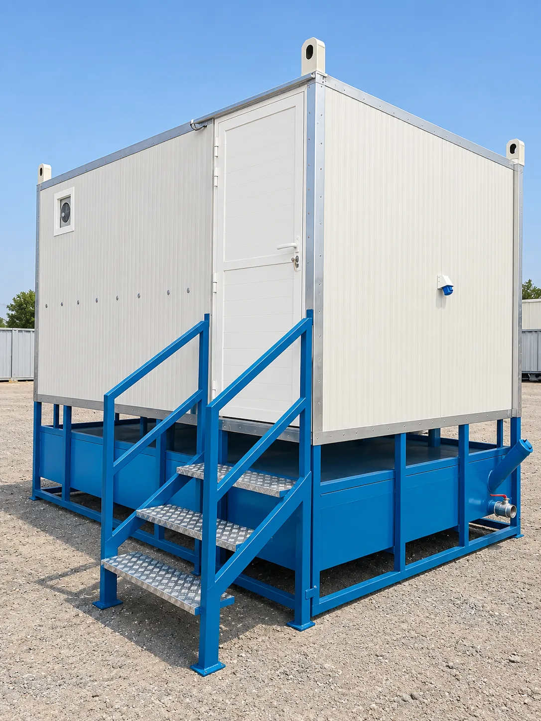Custom Prefab Four Cabin Toilet