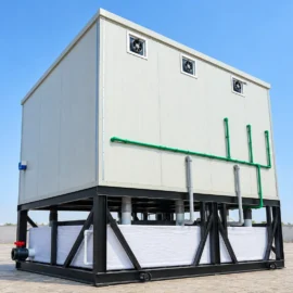 Custom Prefab Three Cabin Toilet