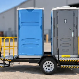 Trailer Mounted Twin HDPE Toilet With Tanks & Flush